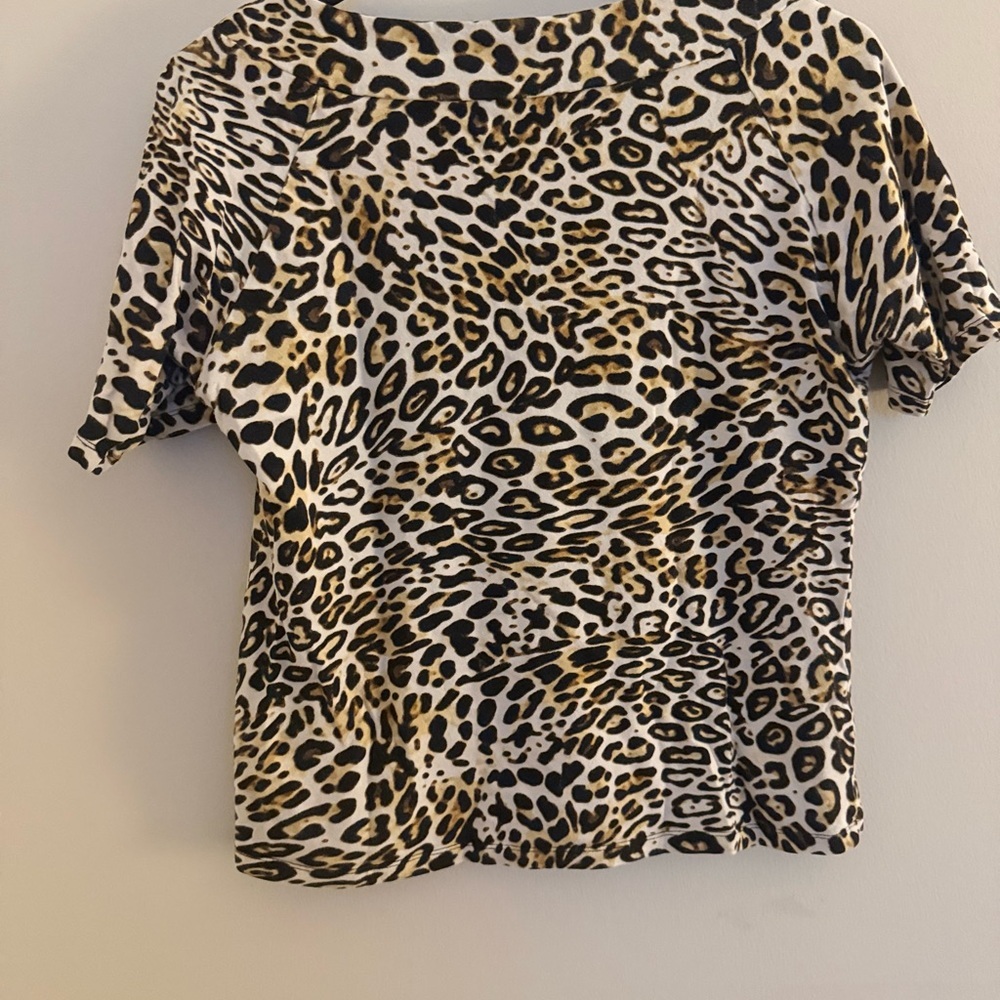 Jones New York Signature Leopard Print Blouse Size M - Picture 7 of 8